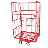 【SAR26】Super Heavy Folding transport roll container/Roll trolley
