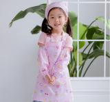 【SARAPC】Cotton child apron with cuffs and tea towel  support OEM 