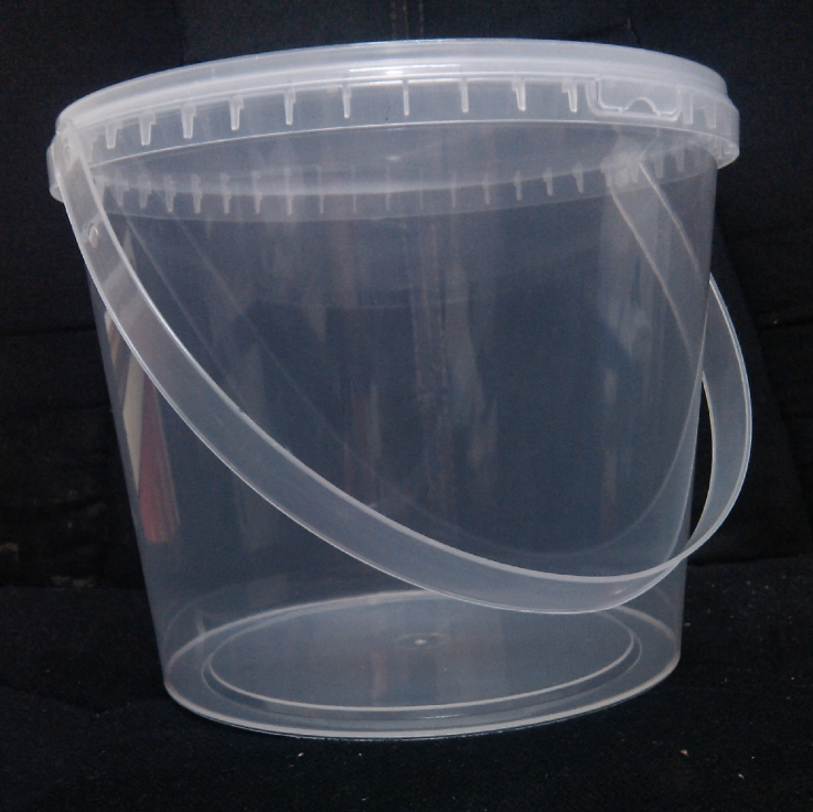 5 litre plastic mixing cup/ bucket Transparent round water plastic hand sealed bucket 