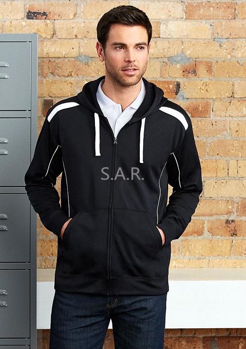 【SAR12】Breathable  Fashion Poly/cotton Sweater with hood